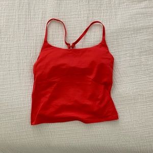 Outdoor Voices Red Tank Top w Padding S